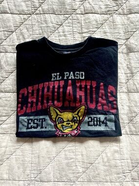 El Paso Chihuahuas Graphic Tee - Black with Red & Yellow Print